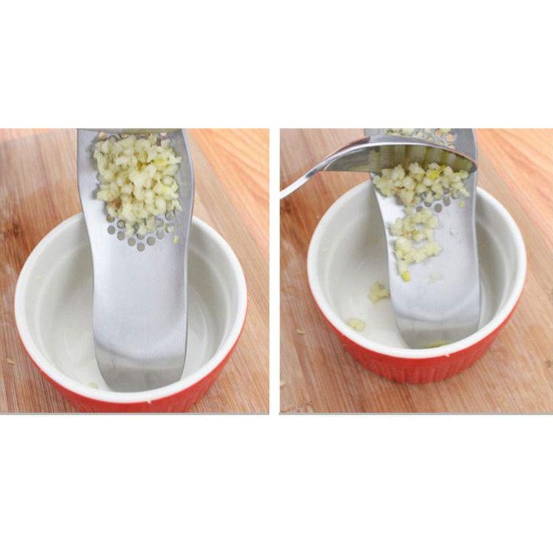 Garlic Rocker Crusher Mincer Press Dishwasher Safe, Stainless Steel Rocker