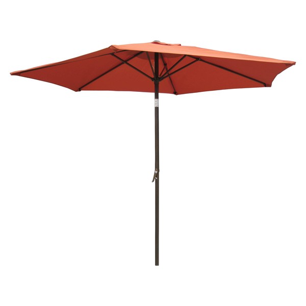 International Caravan YF-1104-2.5M/TC-IC Furniture Piece Outdoor 8 Foot Aluminum Umbrella
