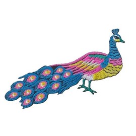 Peacock Embroidered Iron on Patch Applique Embroidery for Clothing Accessories Jackets Hats Vests and More Animal Patch Bird Patch