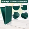 Meiikun Clipboard with Storage, Plastic Clipboards with Clear Panel for