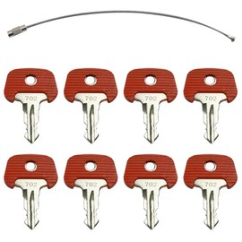 8PCS Ignition Keys 702, 26906870 – Compatible with Jungheinrich, Linde, Komatsu, MIC Forklifts EFG110, EJE120–220, EFG320N & More