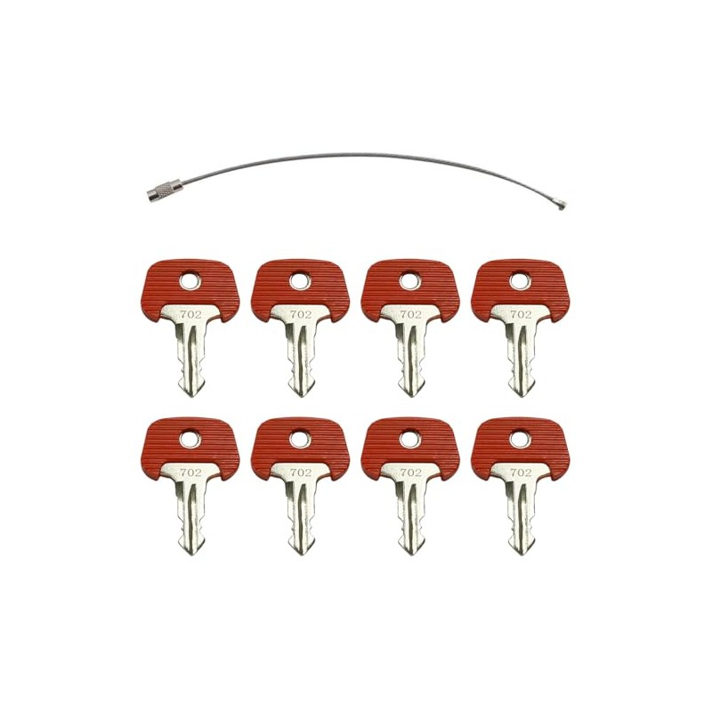 8PCS Ignition Keys 702, 26906870 – Compatible with Jungheinrich, Linde,