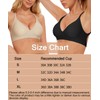 Jenbou Women's Low Back Bra Wirefree Seamless Bras Push Up