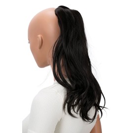 CAISHA Hannah HCK202 Hair Braid with Velcro Fastening Hairpiece Hair Extensions Light Wavy Dark Brown