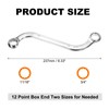 sourcing map S-Style Box Wrench Metric 11/16" x 3/4" 12-Point