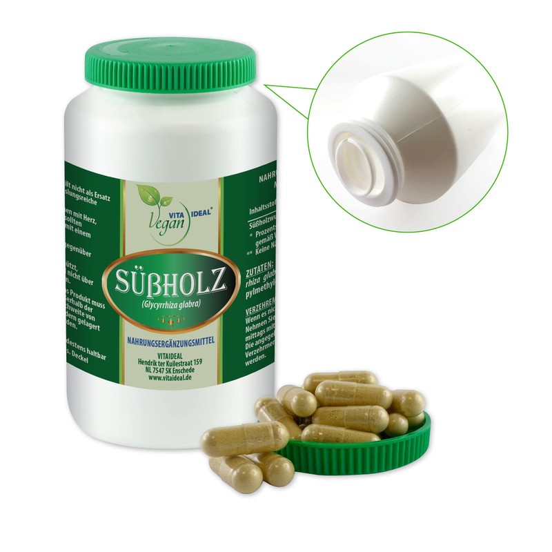 VITA IDEAL Vegan® Licorice Root 180 Capsules - Glycyrrhiza Glabra
