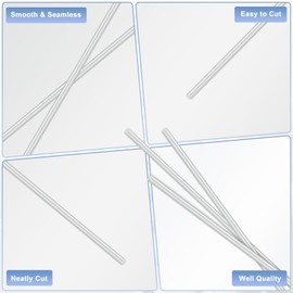 M METERXITY 10-Pack Round Aluminum Rod, 3mm (1/8") Dia 100mm (4") Length 6061 Aluminum Round Rod Solid Lathe Bar Stock Metal Sticks for DIY Crafts Making/Industrial/Construction/Model