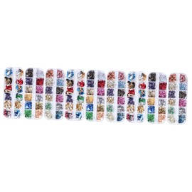 Baluue 3sets DIY Nail Set Sequin Glitter Nail Art Stickers Art Foil Decorations for Salon Home 3boxes*3