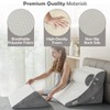 Ganaver 4pcs Orthopedic Bed Wedge Pillow Set Post Surgery Relaxing
