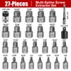 27Pcs Upgrade Screw Extractor Set, Bolt Extractor Kit, Easy Out