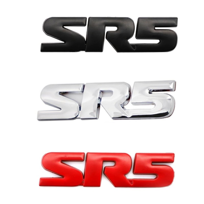 UpAuto SR5 Emblem Side/Rea V6 SR5 Trunk Decal Metal Sticker