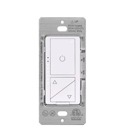 BESTTEN Super Slim Digital Led Dimmer Switch with Air Gap Power Cut Off Switch, 3 Button Control, Single Pole or 3 Way Dimmable Dimmer, Screwless Wallplate Included, ETL Listed, White