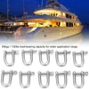 10pcs M4 Screw Pin Anchor Shackle 304 Stainless Steel Heavy