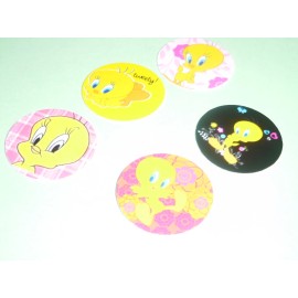 Unbranded Pre Cut One Inch Bottle Cap Images!  TWEETY BIRD FREE SHIP - photo, 25 images