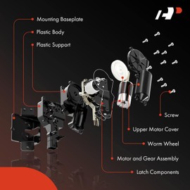 A-Premium Rear Trunk Latch Tailgate Door Lock Actuator Compatible with Honda Odyssey Cargo 2001-2002, EX 2001-2004, Rear Tailgate, Replace# 74896-S0X-A01, 74896S0XA01