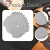Perfeclan 12pcs Abschlusskappen -Dekorations -Kit, Blank Glitzer Kartonkonstruktionspapier, Silbrig