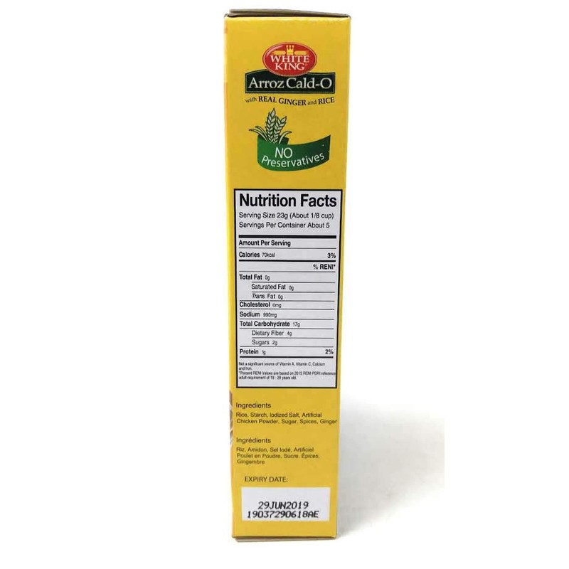 White King Arroz Cald-O Chicken Rice Porridge, Net Wt 113g