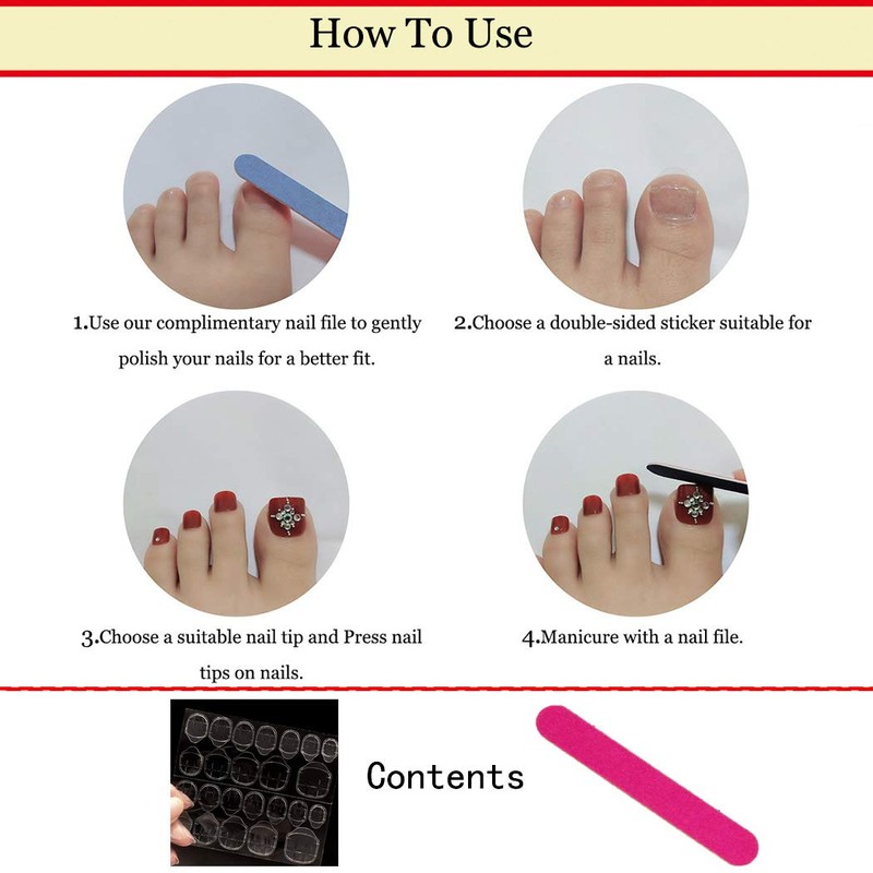 Sethexy - Uñas postizas de color sólido, brillantes, cuadradas, con
