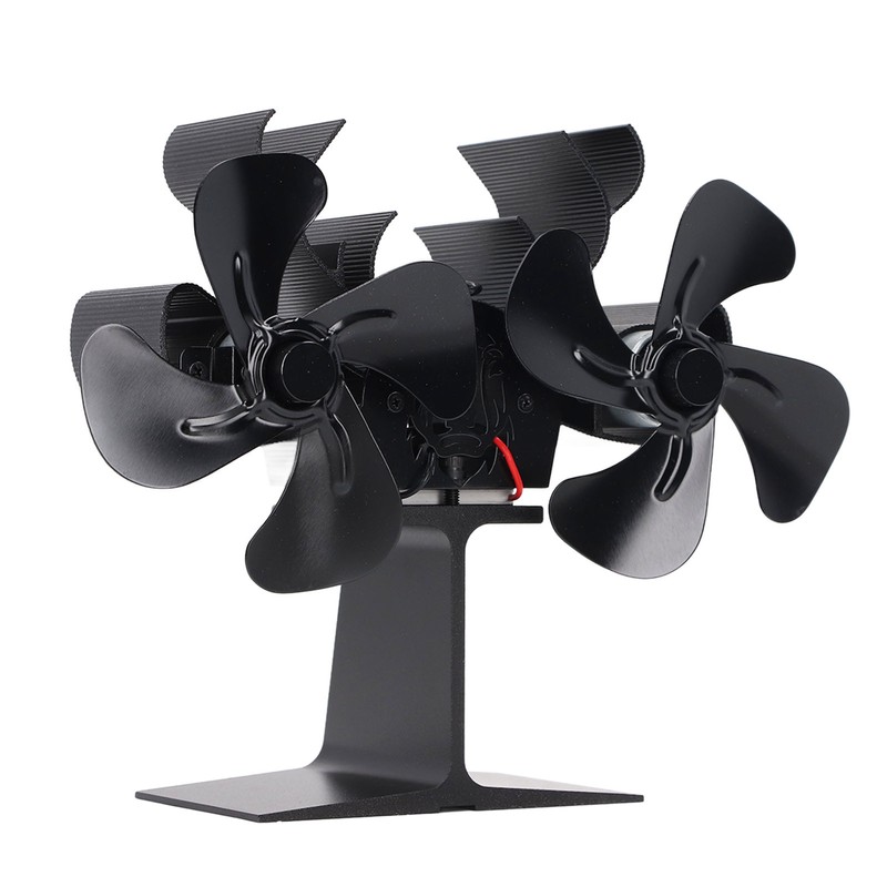Wood Stove Fan Heat Powered 8 Blades Stove Fan Self