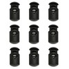 DELUXEFOX Spring Cord Stoppers, 50 Pieces, Hole Diameter Approx. 0.2