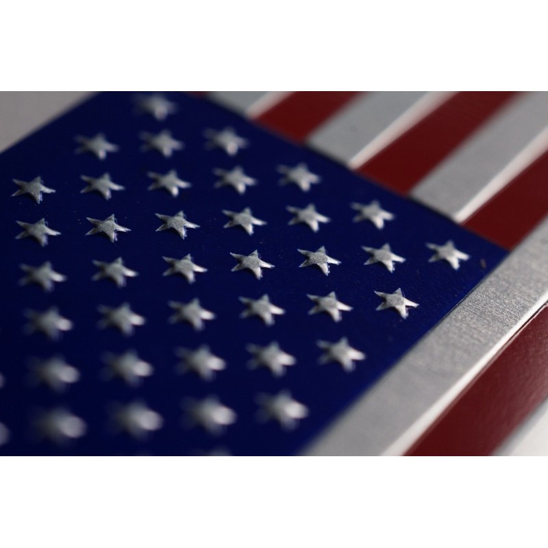 3D Metal US American Flag Emblem Sticker Decal High Grade