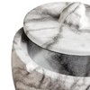 TOSSOW Tabletop Ashtray with Lid Large Capacity, Scandinavian Marble Ashtray,