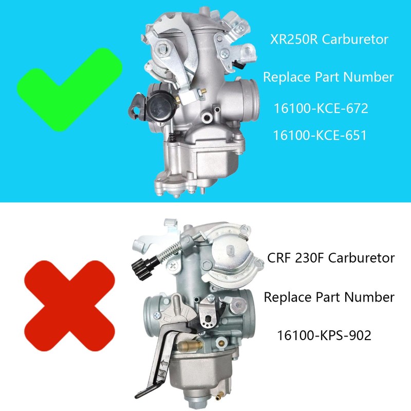 XR250R Carburetor Replacement for Honda XR250R 1996-2004 Carb, Replace Part
