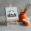 25 Pcs Forest Animal Wood Burning Stencils for Painting 6"
