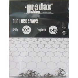 Predax Duo Lock Snap 15 Snaps Size / Load Capacity XXS / 15 kg