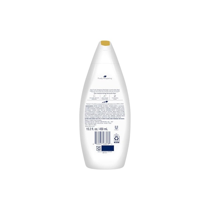 Dove Purely Pampering Body Wash Shea Butter Warm Vanilla