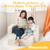 MeMoreCool Modular Kids Couch, Corduroy Play Toddler Couch for Bedroom