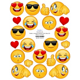 StikArt Removable Emoji Stickers (#1)