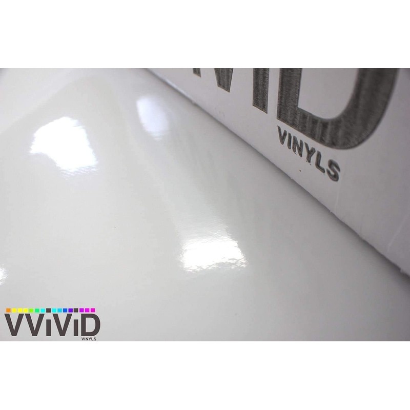 VViViD White Gloss Car Wrap Vinyl Roll with Air Release