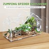 Jumping Spider Enclosure, 8.7×4.3×5.9in Escape-Proof, Secure & Ventilated Spider Terrarium,