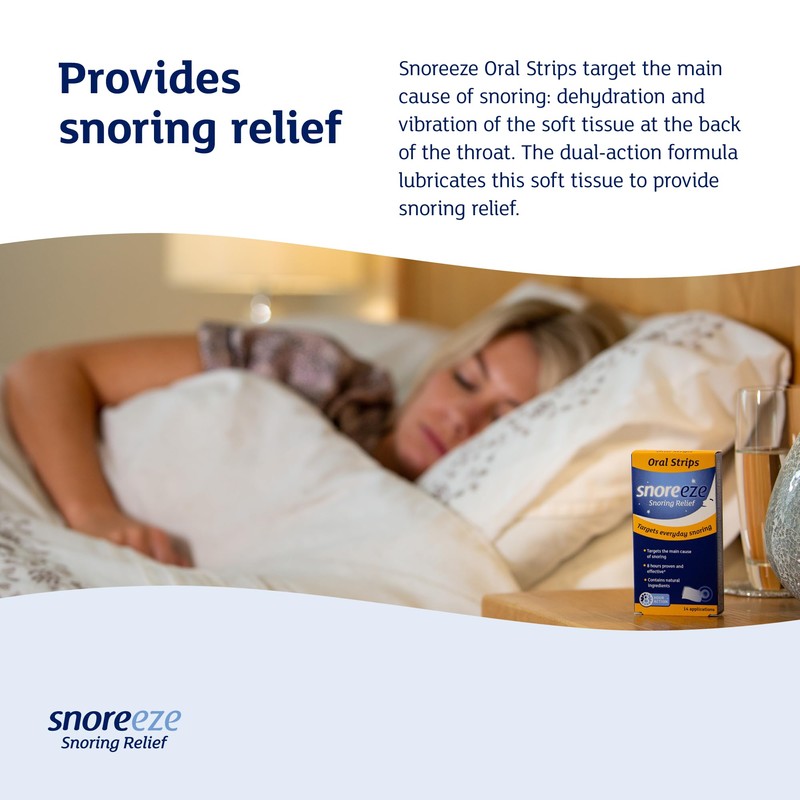 Snoreeze Anti-Snoring Oral Strips - Effective Snoring Aids for Men
