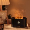 Flame Aroma Humidifier Ultrasound Colorful LED Ambient Lighting 180ml Portable