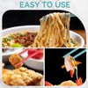 5 Pairs Chopsticks and Chopstick Helpers Set, Plastic Hinges Connector