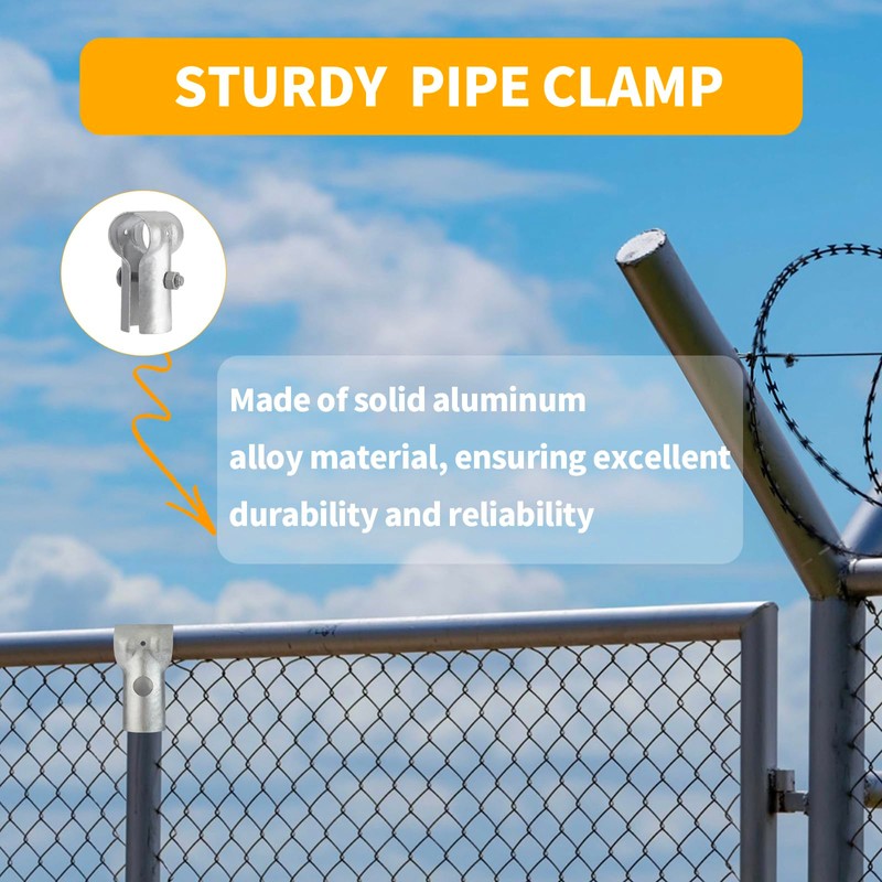 Amoskey Pipe Clamp, chain link fence parts for 1-3/8" OD