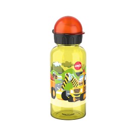 Emsa N30511 Kids Tritan Trinkflasche | Fassungsvermögen: 0,4 Liter| 100% sicher/praktisch/hygienisch/dicht/unbedenklich | cleverer Trinkverschluss | robust| Design: Road Works
