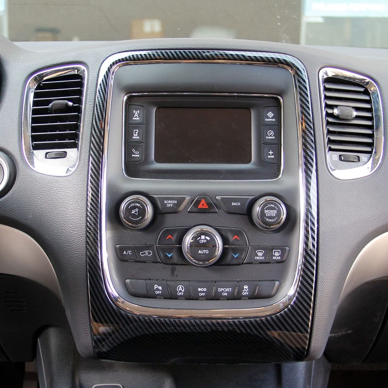 crosselec Carbon Fiber Interior GPS Navigation Panel Frame Cover Trim