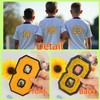 1 Pcs 5.0" Yellow Chenille Number Patches with Black Border,
