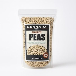 Black Eyed Peas/Beans, Dried Cowpeas (Lobhia, Adua) (2lbs) ~ All Natural | Vegan | Kosher | Gluten Friendly | Product of Ghana by Gennaio Foods.