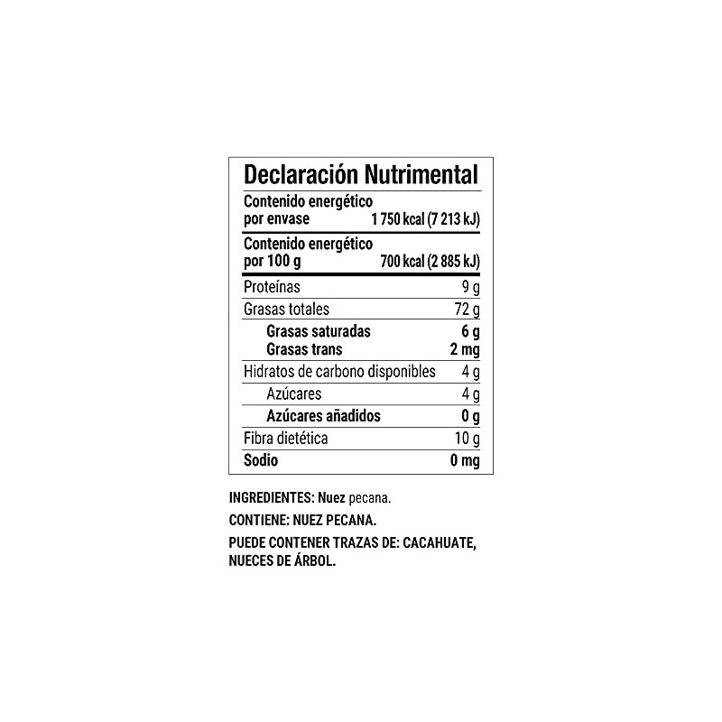 Mister Natural, Nuez en mitades, 250 gramos