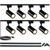 Yuemegou Black Super-Bright H Type LED Track Lighting,4000K Natural White