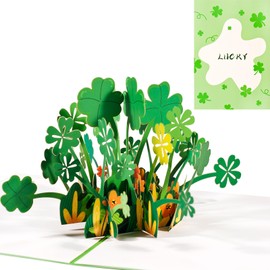 3D Happiness Card, Pop-up Clover Card, Encouragement Card, Good Luck Get Soon, Blessing Card for Family, Friends, Colleagues