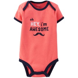 Carter's Slogan Bodysuit (Baby) - Pink-6 Months