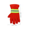 IWOWHERO Insulated Firefighting Gloves Non Slip Heat Resistant Extrication Gloves