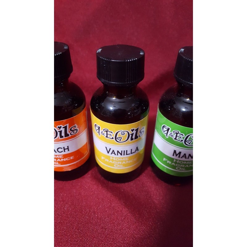 A&E Oils 8 Assorted Home Fruit Scented Fragrance Therapeutic Oils