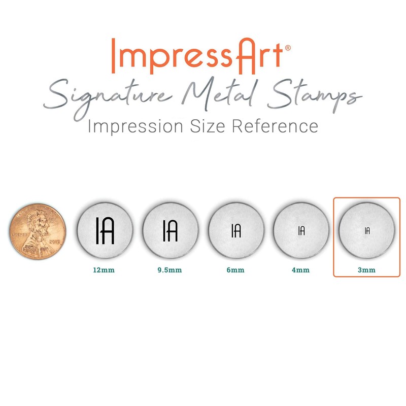 ImpressArt- 3mm, Tri-Swirl Design Stamp