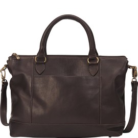 Le Donne Leather Lustiano Satchel - Colombian Vaquetta Leather Women’s Bag (Cafe)